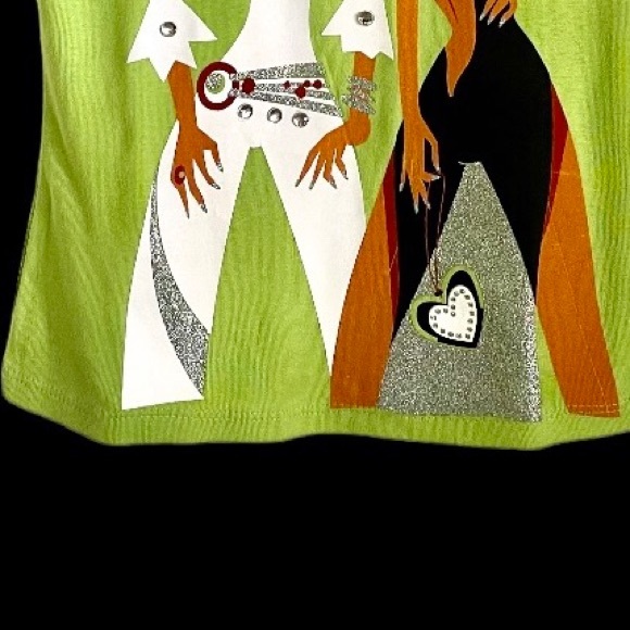 🇿🇦 SO. AFRICA “GLAMOUR” VINTAGE BRILLIANT SPARKLY TOP - Picture 4 of 6